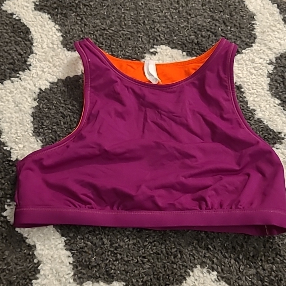 Athleta sz small pink and orange sz small new sports bra WL176